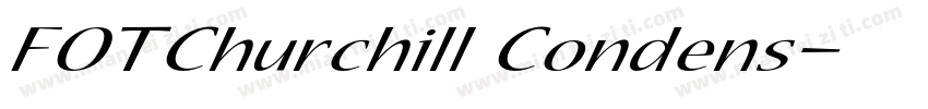 FOTChurchill Condens字体转换